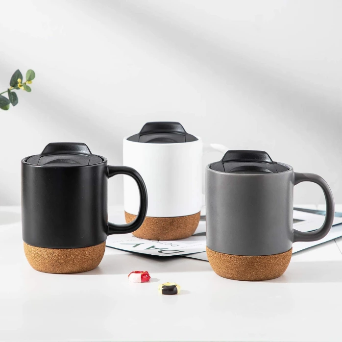 Premium Ceramic Cork Base Mug.