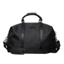 Urban Wolf Faux Leather Duffle Bag-Black.